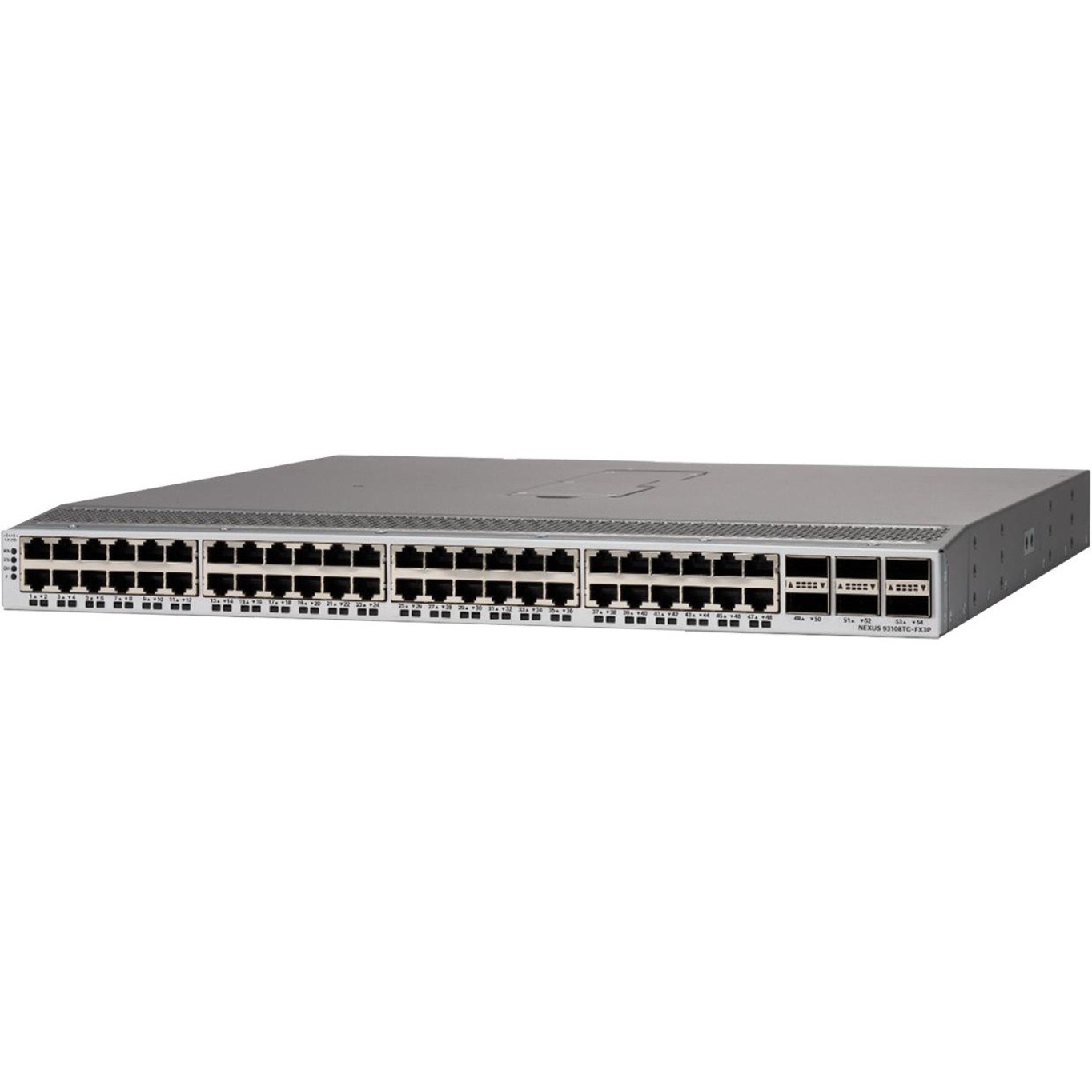 Cisco Nexus 93108TC-FX3P Ethernet Switch - 48 Ports - Manageable - 10 Gigabit Ethernet, 100 Gigabit Ethernet - 10GBase-T, 100GBase-X - 3 Layer Supported - Modular - Optical Fiber, Twisted Pair - 1U - 