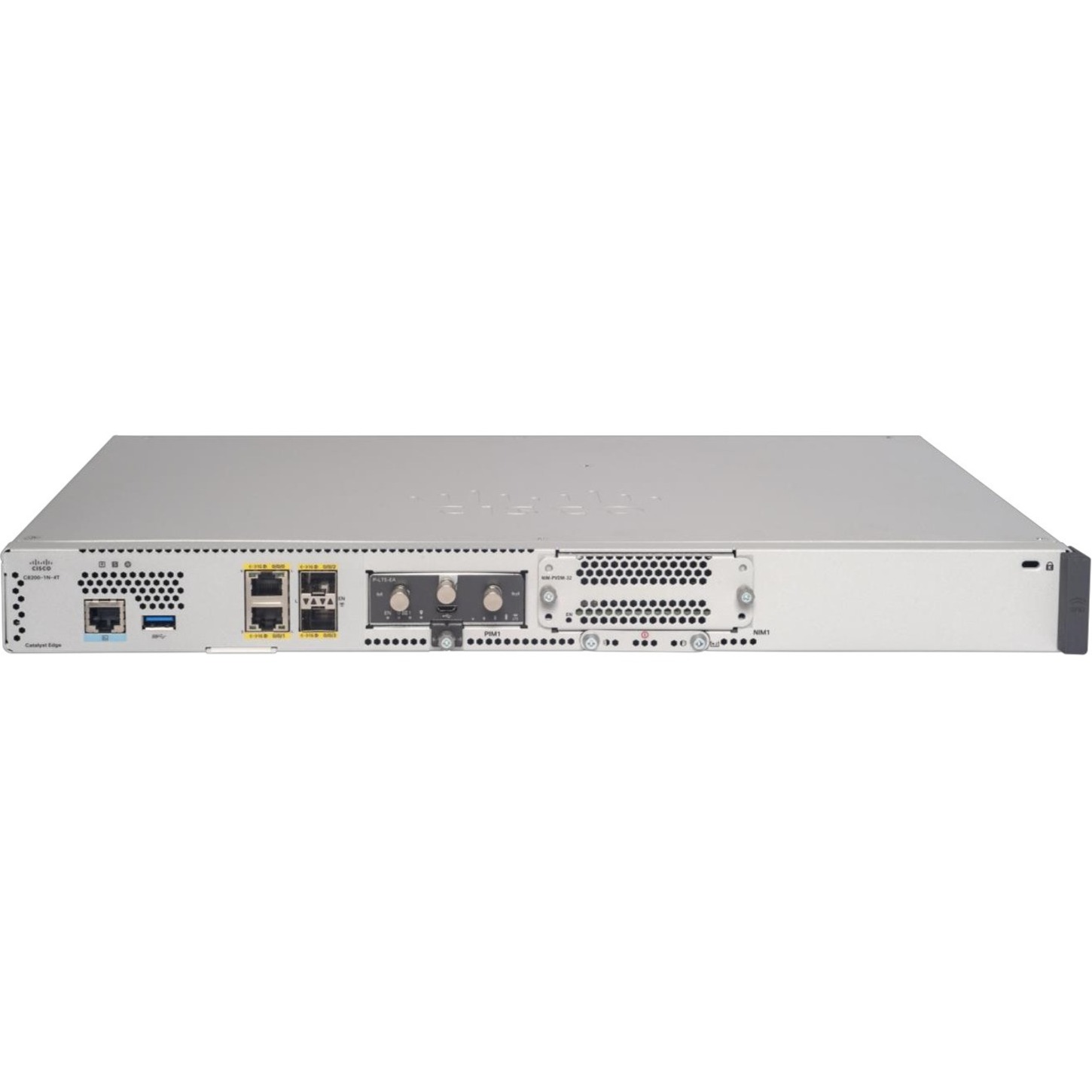 Cisco C8200-1N-4T Router - 4 Ports - 2 - Gigabit Ethernet - 1U - Rack-mountable