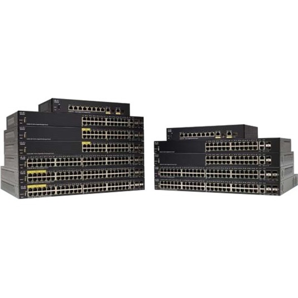 Cisco SF350-8 8-Port 10 100 Managed Switch - 8 Ports - Manageable - Refurbished - 3 Layer Supported - 6.90 W Power Consumption - Twisted Pair - Rack-mountable, Desktop - Lifetime Limited Warranty