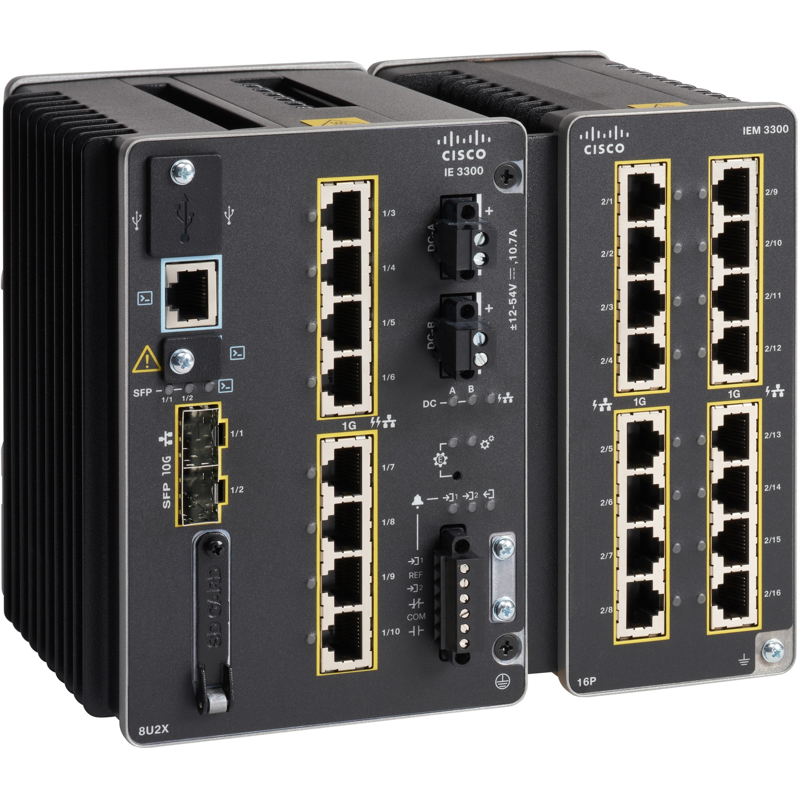 Cisco Catalyst IE-3300-8U2X Ethernet Switch - 8 Ports - Manageable - Gigabit Ethernet, 10 Gigabit Ethernet - 10/100/1000Base-T, 10GBase-X - 3 Layer Supported - Modular - 42 W Power Consumption - 480 W