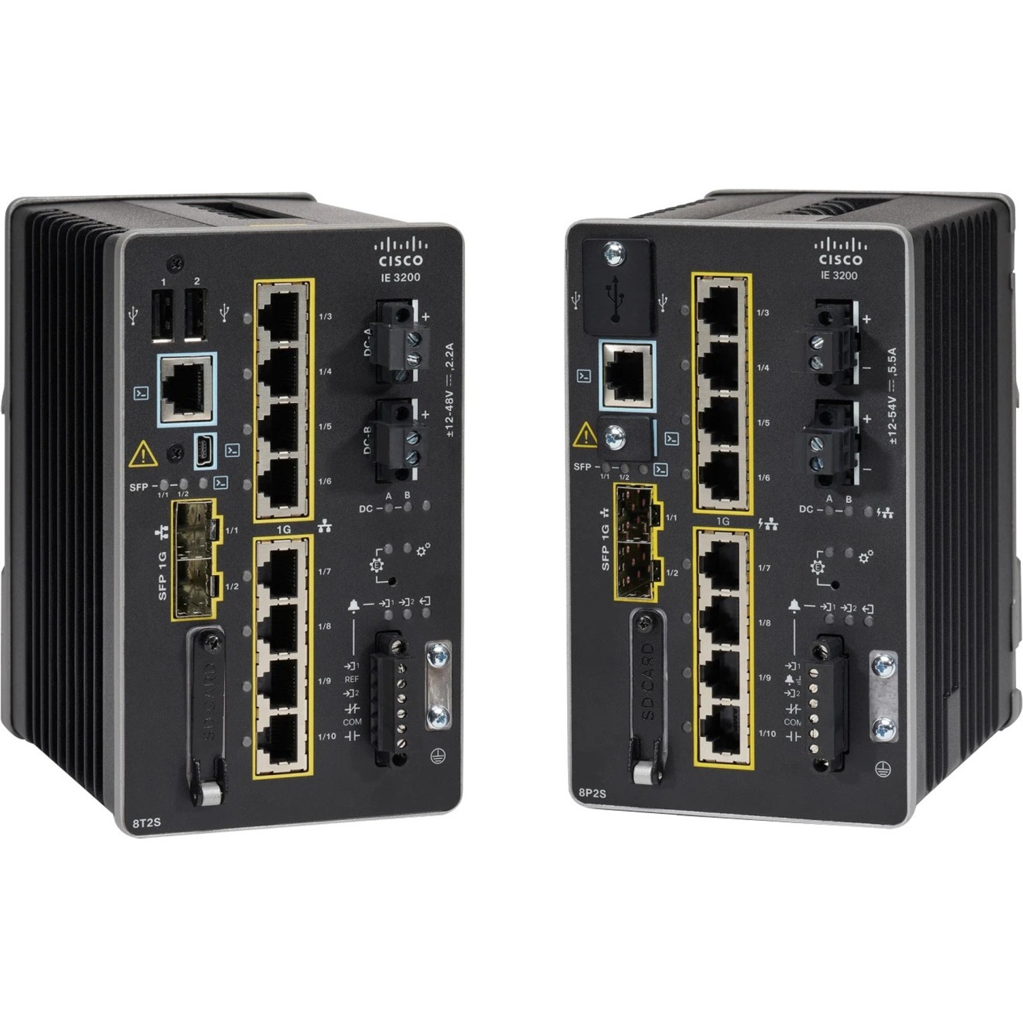 Cisco Catalyst IE-3200-8P2S Rugged Switch - 8 Ports - Manageable - Gigabit Ethernet - 10/100/1000Base-T, 1000Base-X - Remanufactured - 3 Layer Supported - Modular - 2 SFP Slots - 32 W Power Consumptio