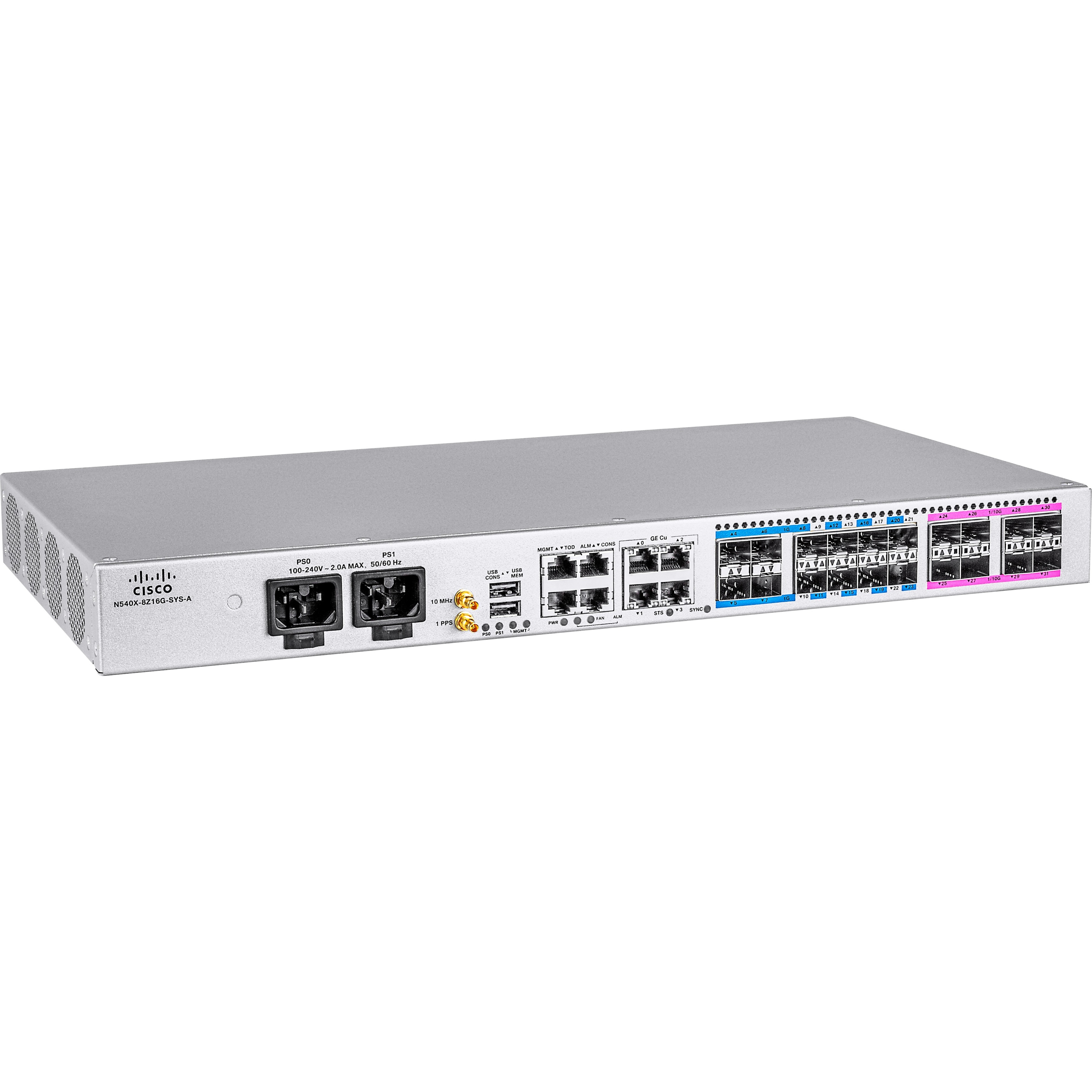 Cisco NCS 540X-8Z16G-SYS-A Router - Management Port - Gigabit Ethernet - 1U - Rack-mountable