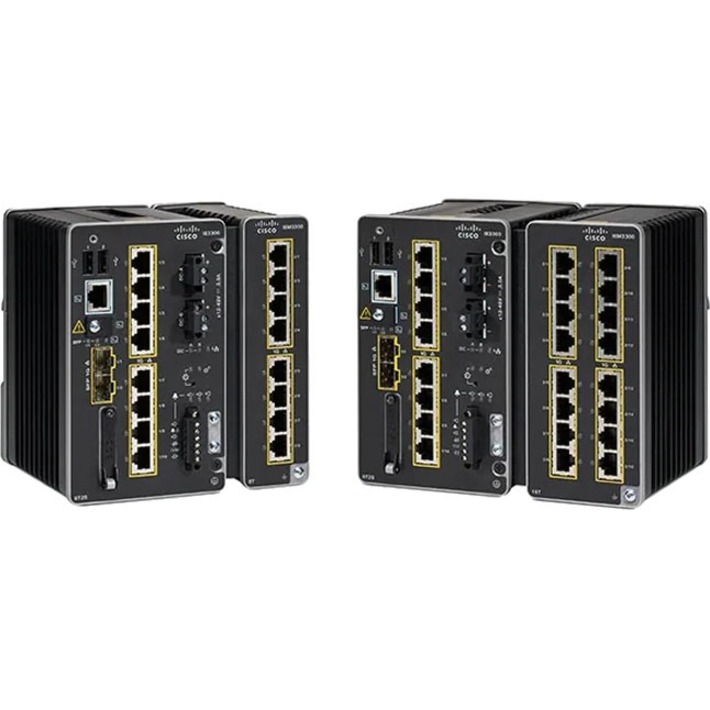 Cisco Catalyst IE-3300-8P2S Rugged Switch - 8 Ports - Manageable - Gigabit Ethernet - 10/100/1000Base-T, 1000Base-X - Refurbished - 3 Layer Supported - Modular - 2 SFP Slots - Twisted Pair, Optical Fi
