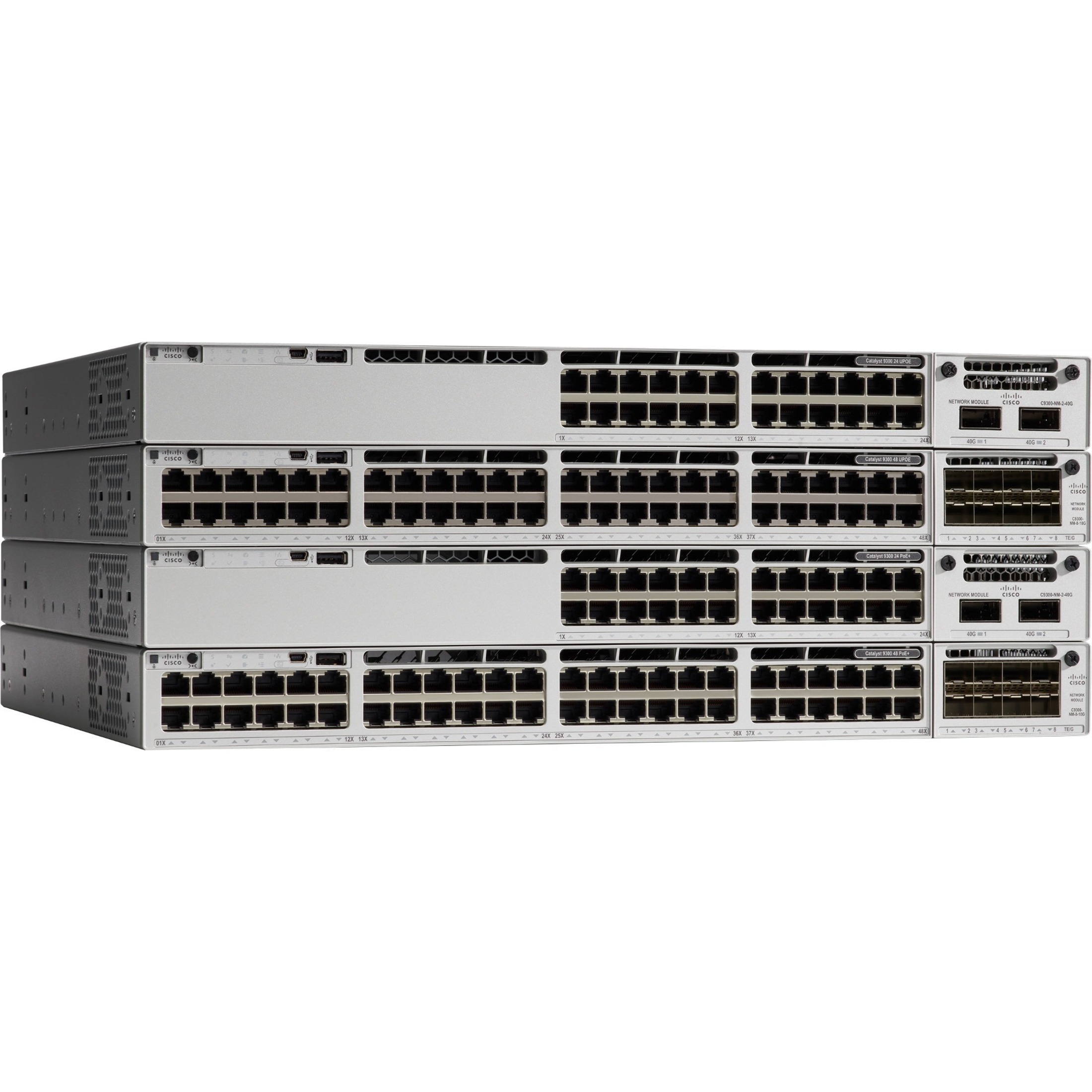 Cisco Catalyst 9300X-24Y Ethernet Switch - Manageable - 25 Gigabit Ethernet - 25GBase-X - 3 Layer Supported - Modular - Optical Fiber - Desktop