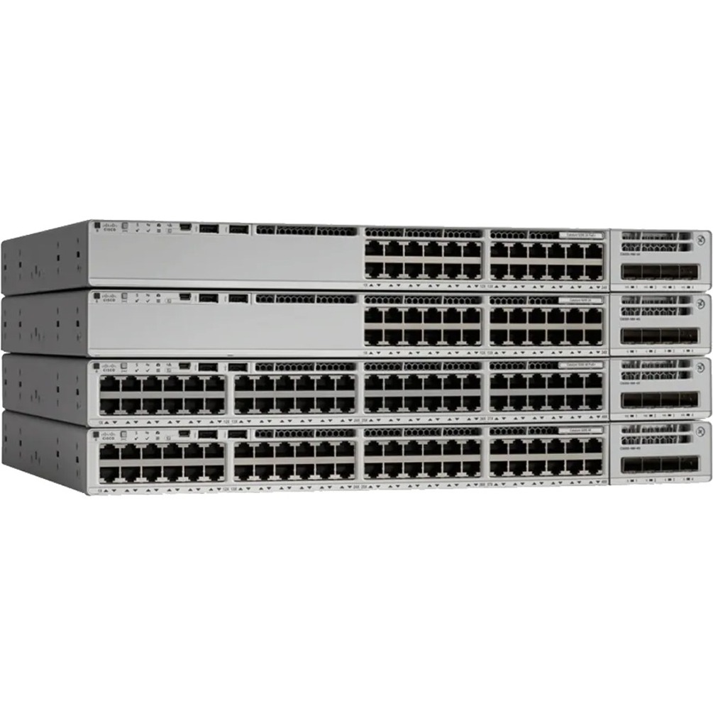 Cisco Catalyst C9200L-48PL-4X Ethernet Switch - 48 Ports - Manageable - 3 Layer Supported - Modular - 600 W Power Consumption - 370 W PoE Budget - Twisted Pair, Optical Fiber - PoE Ports - Rack-mounta