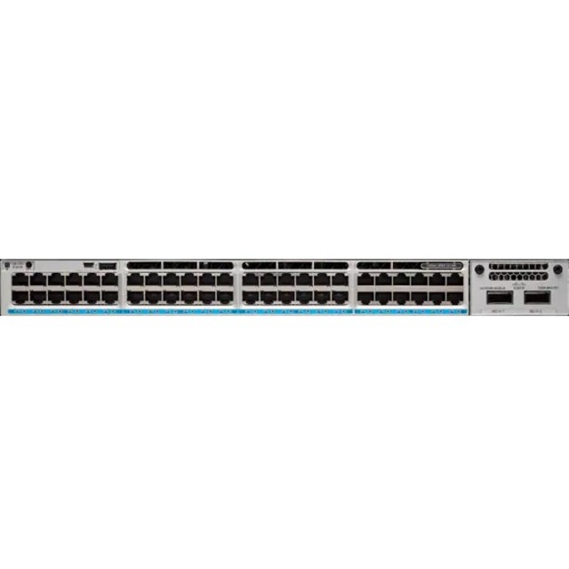 Cisco Catalyst 9300L-48P-4G-E Switch - 48 Ports - Manageable - Gigabit Ethernet - 1000Base-T, 1000Base-X - Refurbished - 3 Layer Supported - Modular - 4 SFP Slots - 715 W Power Consumption - Twisted P