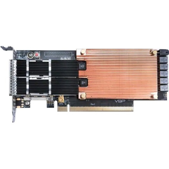 Cisco Nexus V9P-3 200Gigabit Ethernet Card - PCI Express 3.0 x16 - 200 Gbit/s Data Transfer Rate - 2 Port(s) - Optical Fiber - 100GBase-SR4, 40GBase-SR4, 40GBAse-LR4, 100GBase-LR4 - QSFP-DD - Plug-in 