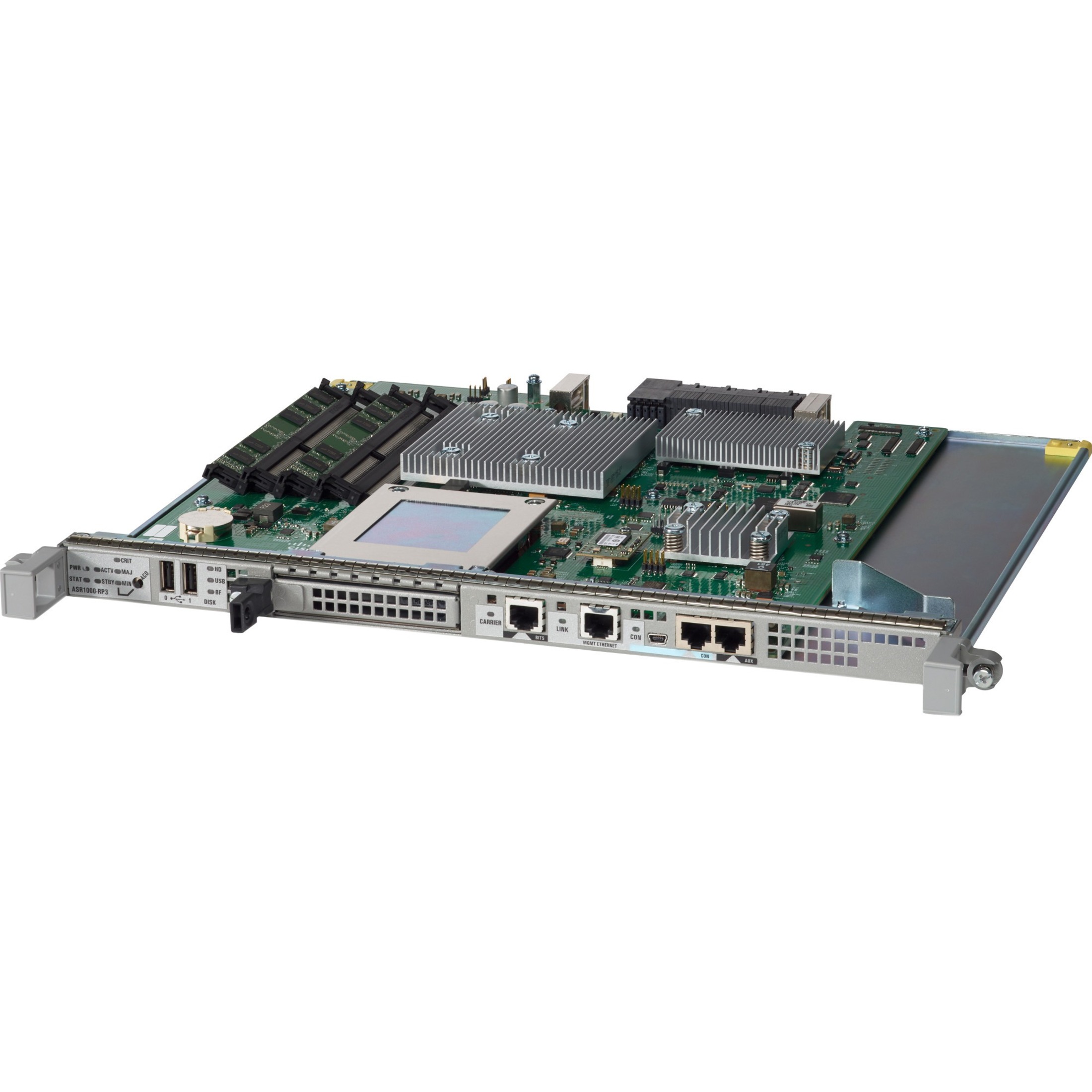 Cisco ASR1000 Route Processor 3 - For Wide Area Network, Data Networking - 1 x RJ-45 10/100/1000Base-T LAN, 1 x RJ-45 Management, 1 x RJ-45 Management, 1 x USB - Twisted PairGigabit Ethernet - 10/100/