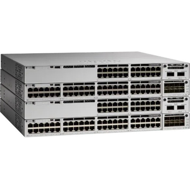 Cisco Catalyst C9300L-48PF-4G Ethernet Switch - 48 Ports - Manageable - Gigabit Ethernet - 1000Base-T, 1000Base-X - 3 Layer Supported - Modular - 1100 W Power Consumption - Twisted Pair, Optical Fiber