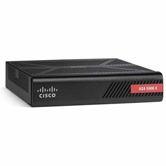 Cisco ASA 5506H-X Network Security/Firewall Appliance - 4 Port - 10/100/1000Base-T, 100Base-FX, 1000Base-X - Gigabit Ethernet - 50 VPN - 4 x RJ-45 - Desktop, Rack-mountable, Wall Mountable, Rail-mount