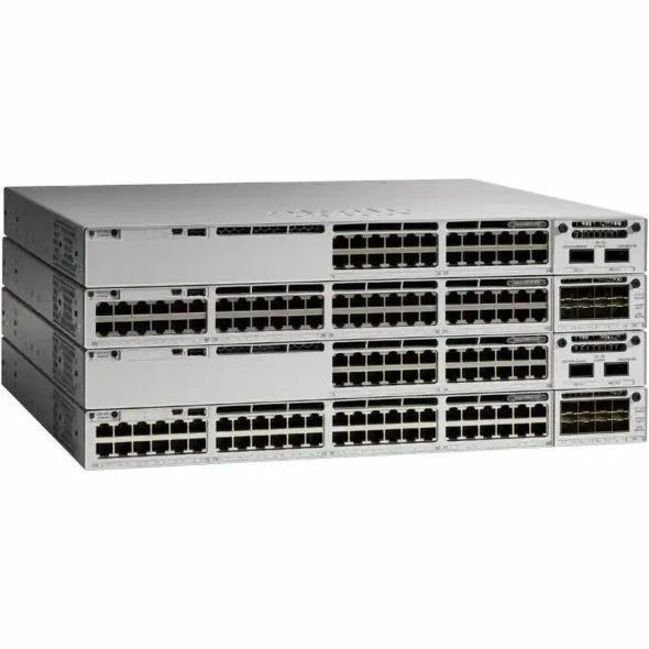 Cisco Catalyst C9300-48UXM Ethernet Switch - 48 Ports - Manageable - 2.5 Gigabit Ethernet, 10 Gigabit Ethernet, 5 Gigabit Ethernet, Gigabit Ethernet - 2.5GBase-T, 10GBase-T, 1000Base-T, 5GBase-T - Ref