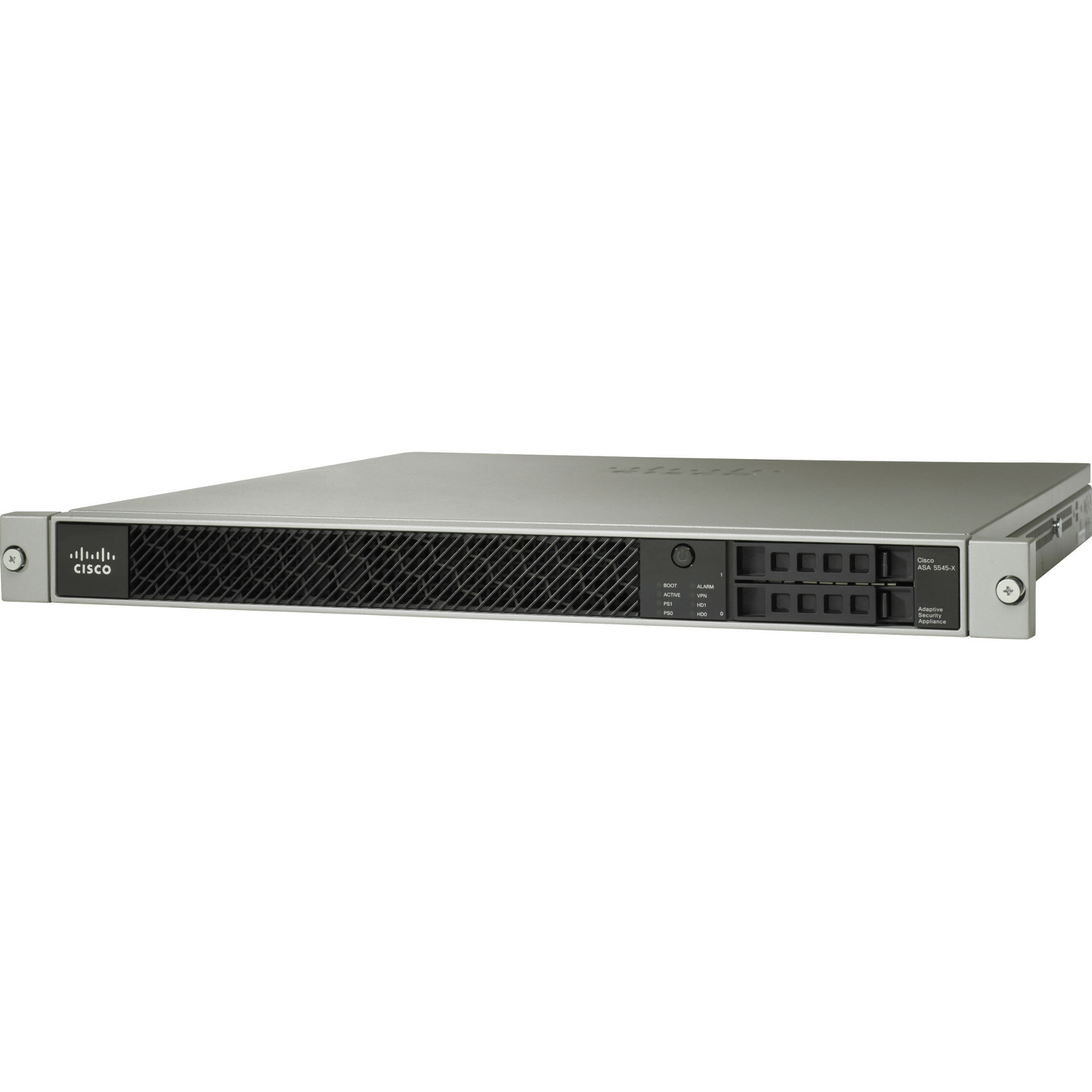 Cisco ASA 5545-X Network Security Appliance - 8 Port - 10/100/1000Base-T - Gigabit Ethernet - AES, 3DES - 8 x RJ-45 - 1 Total Expansion Slots - 1U - Rack-mountable