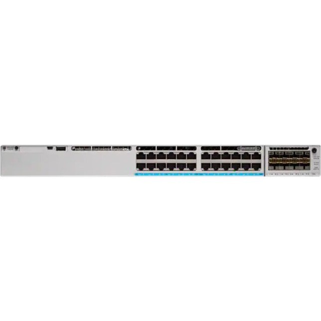 Cisco Catalyst 9300L-24T-4G-E Switch - 24 Ports - Manageable - Gigabit Ethernet - 1000Base-T, 1000Base-X - Refurbished - 3 Layer Supported - Modular - 4 SFP Slots - 350 W Power Consumption - Twisted P
