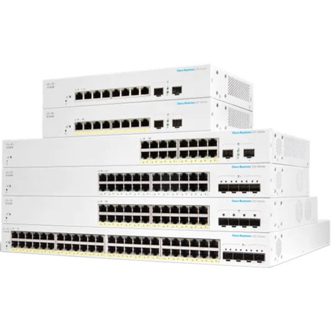 Cisco Business CBS350-8MGP-2X Ethernet Switch - 10 Ports - Manageable - 3 Layer Supported - Modular - 31.30 W Power Consumption - 124 W PoE Budget - Optical Fiber, Twisted Pair - PoE Ports - Rack-moun