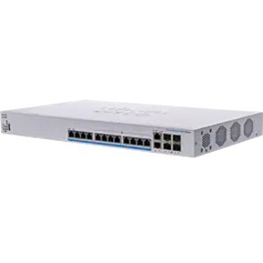 Cisco Business CBS350-12NP-4X Ethernet Switch - 14 Ports - Manageable - 3 Layer Supported - Modular - 60.10 W Power Consumption - 375 W PoE Budget - Optical Fiber, Twisted Pair - PoE Ports - Rack-moun
