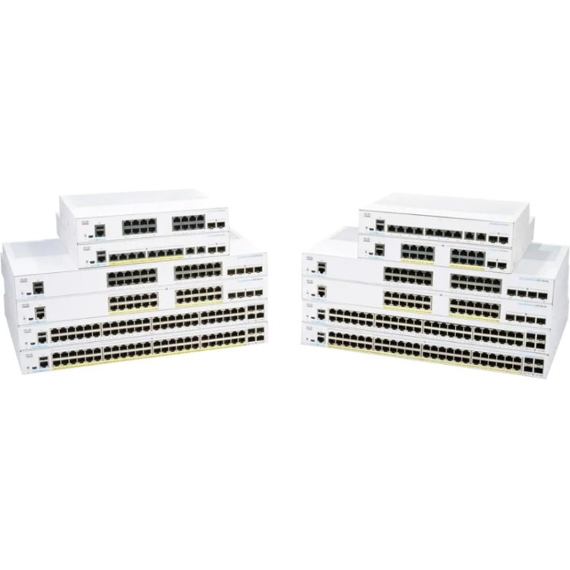 Cisco Business 350-12XS Managed Switch - Manageable - 3 Layer Supported - Modular - 25.30 W Power Consumption - Optical Fiber, Twisted Pair - Rack-mountable - Lifetime Limited Warranty