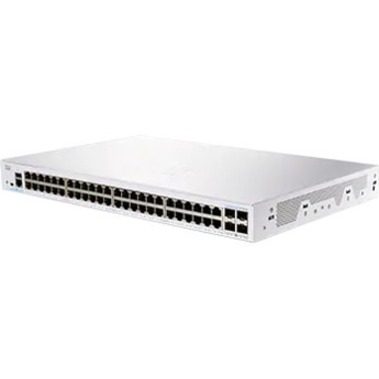 Cisco 250 CBS250-48T-4G Ethernet Switch - 52 Ports - Manageable - 2 Layer Supported - Modular - 4 SFP Slots - 48.64 W Power Consumption - Optical Fiber, Twisted Pair - Rack-mountable