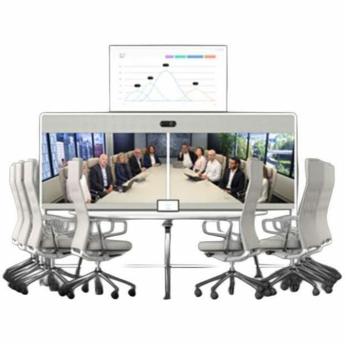 Webex Samsung 65-inch Presentation Screen - 65" LCD - Vertical Alignment (VA) - 3840 x 2160 - 16:9 - 8 ms - Edge LED - 300 Nit - 2160p