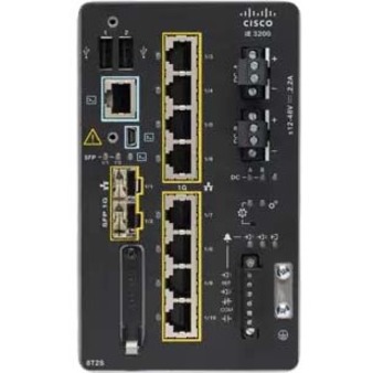 Cisco Catalyst IE-3200-8T2S Rugged Switch - 8 Ports - Manageable - Gigabit Ethernet - 10/100/1000Base-T, 1000Base-X - Refurbished - 3 Layer Supported - Modular - 2 SFP Slots - Twisted Pair, Optical Fi