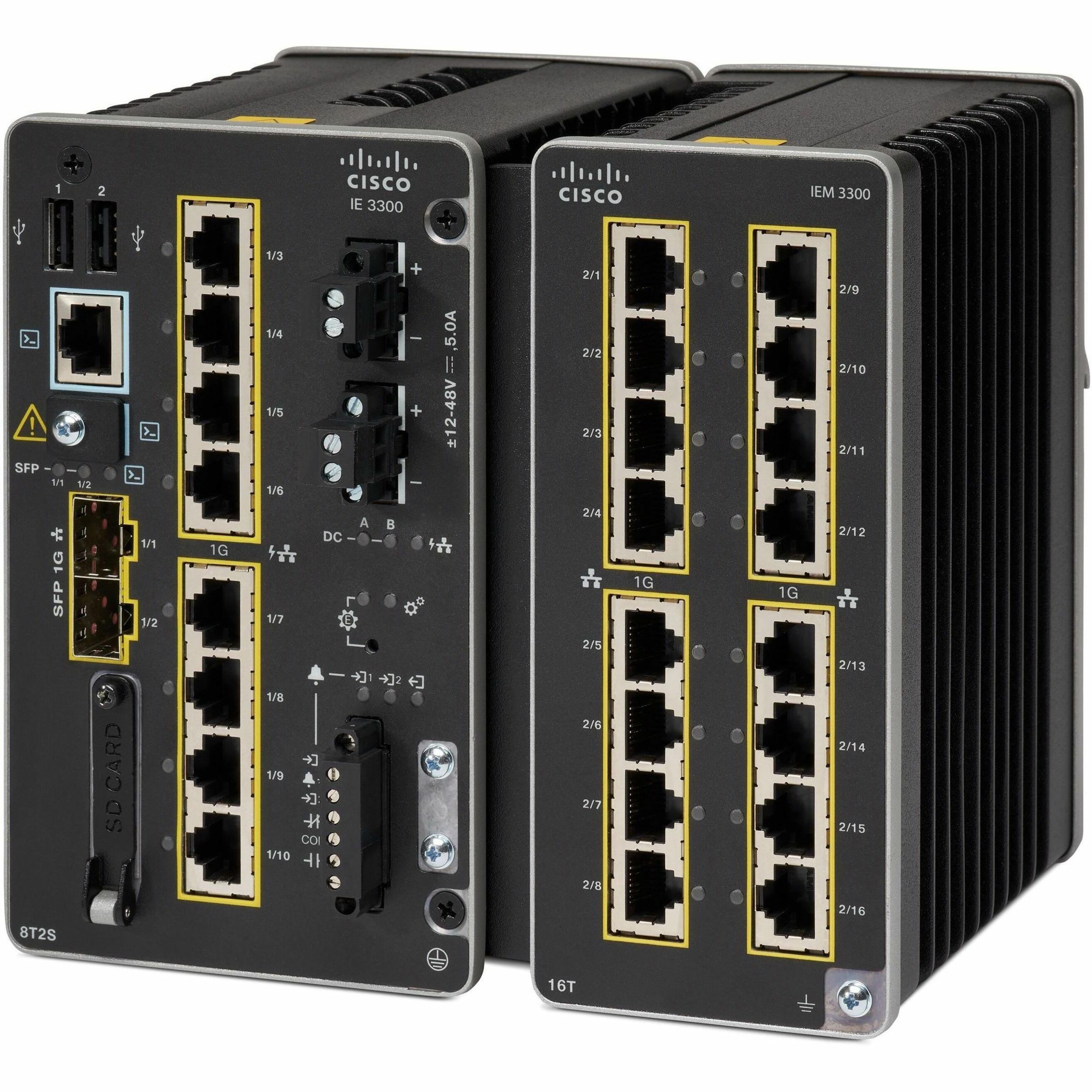 Cisco Catalyst IE-3300-8T2S-A Ethernet Switch - 8 Ports - Manageable - Gigabit Ethernet - 10/100/1000Base-T, 1000Base-X - Refurbished - 3 Layer Supported - Modular - 2 SFP Slots - Twisted Pair, Optica