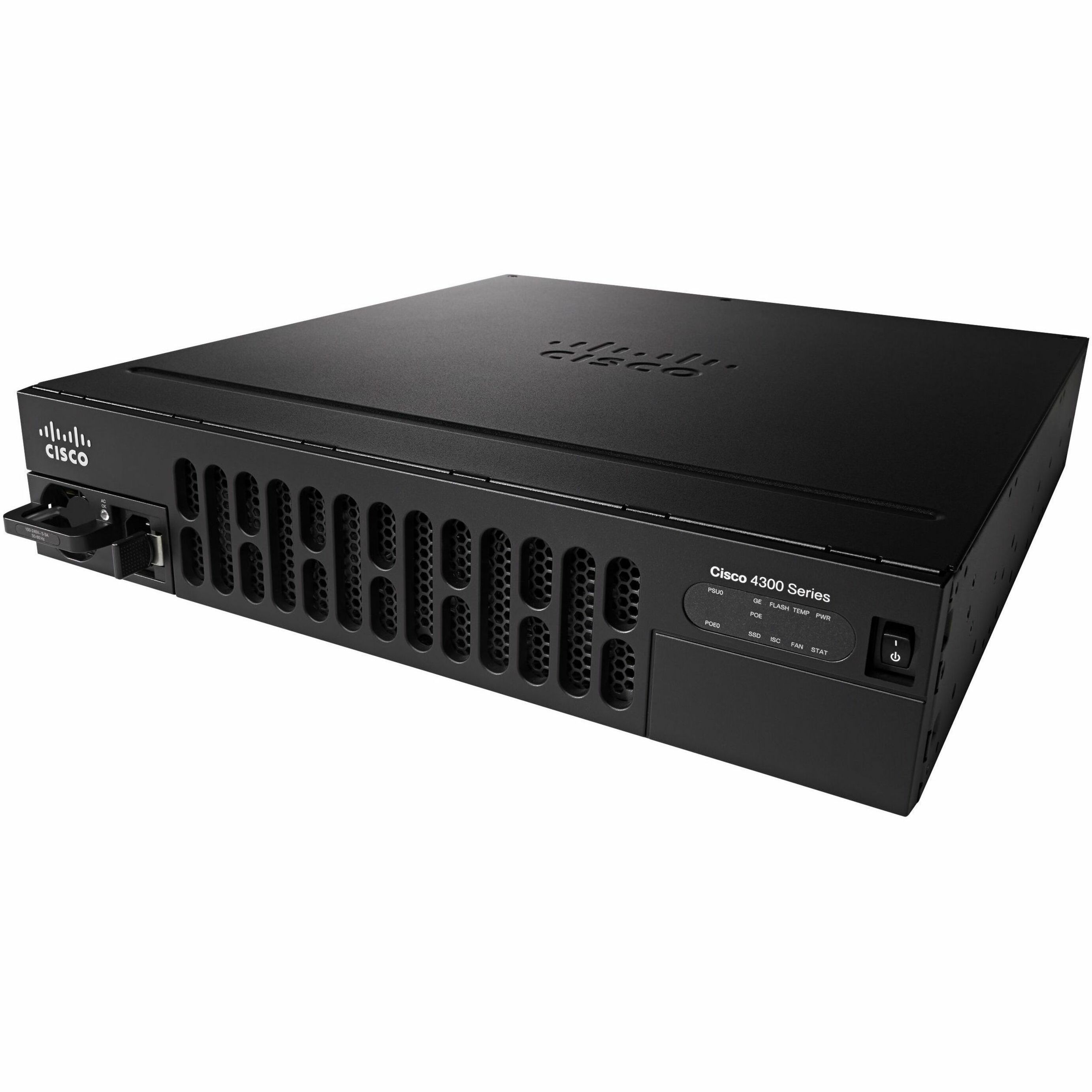 Cisco 4351 Router - Refurbished - 3 Ports - 3 RJ-45 Port(s) - Management Port - 10 SFP Slots, Network Interface Module (NIM) Slots, Integrated Services Card (ISC) Slots, Service Module Slots - 4 GB - 