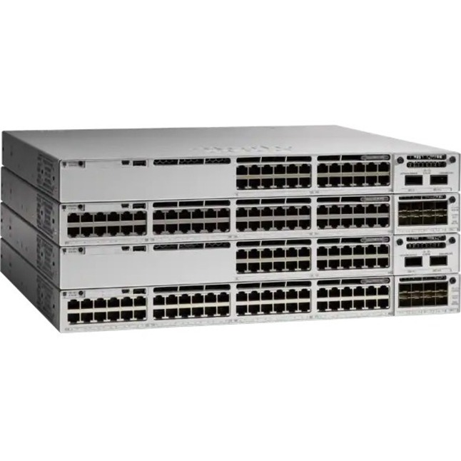 Cisco Catalyst 9300-48UB-A Ethernet Switch - 48 Ports - Manageable - Gigabit Ethernet - 1000Base-T - Refurbished - 3 Layer Supported - Modular - 1100 W Power Consumption - 822 W PoE Budget - Twisted P