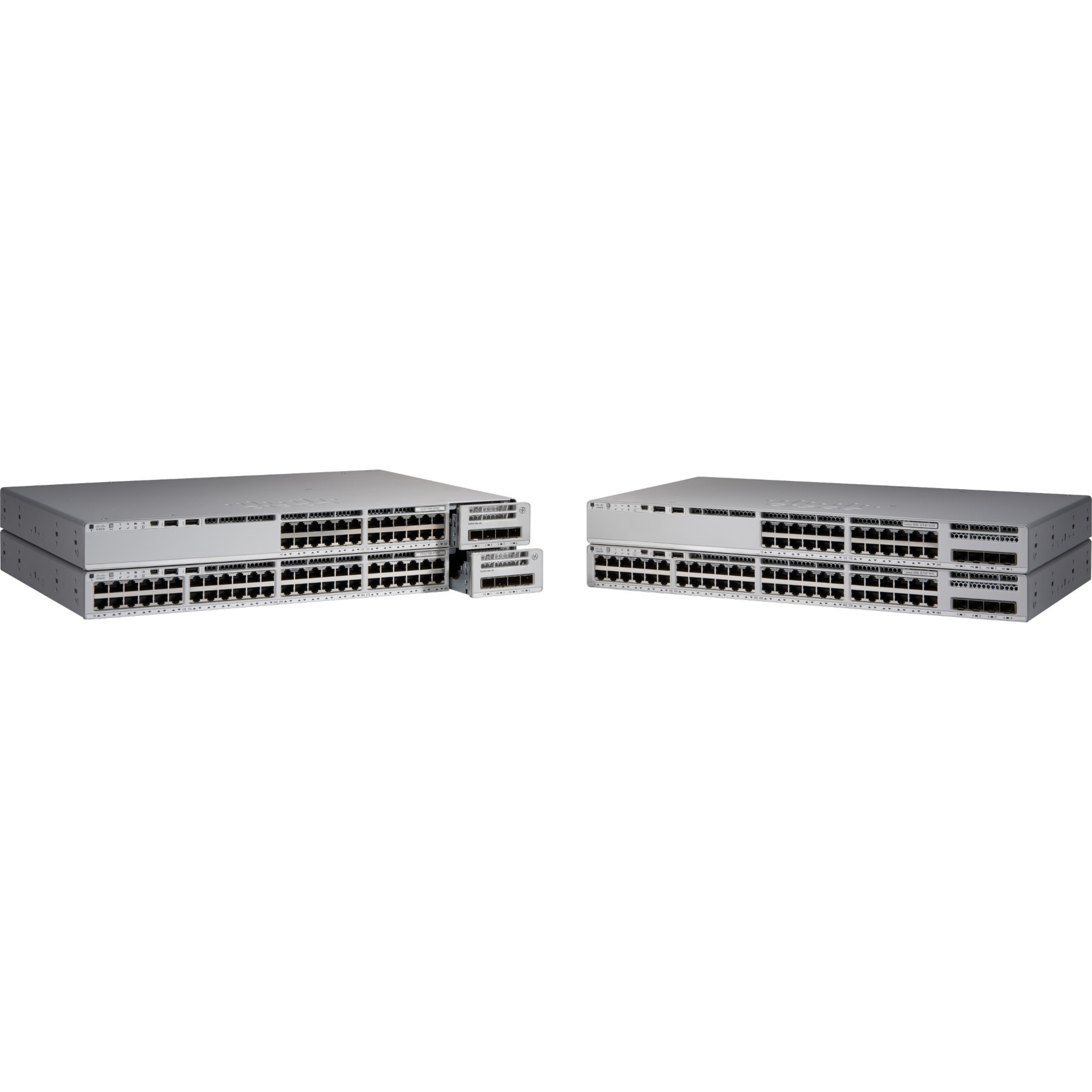 Cisco Catalyst C9200L-48PXG-4X Ethernet Switch - 48 Ports - Manageable - Refurbished - 3 Layer Supported - Modular - 1000 W Power Consumption - Twisted Pair, Optical Fiber - PoE Ports - Rack-mountable