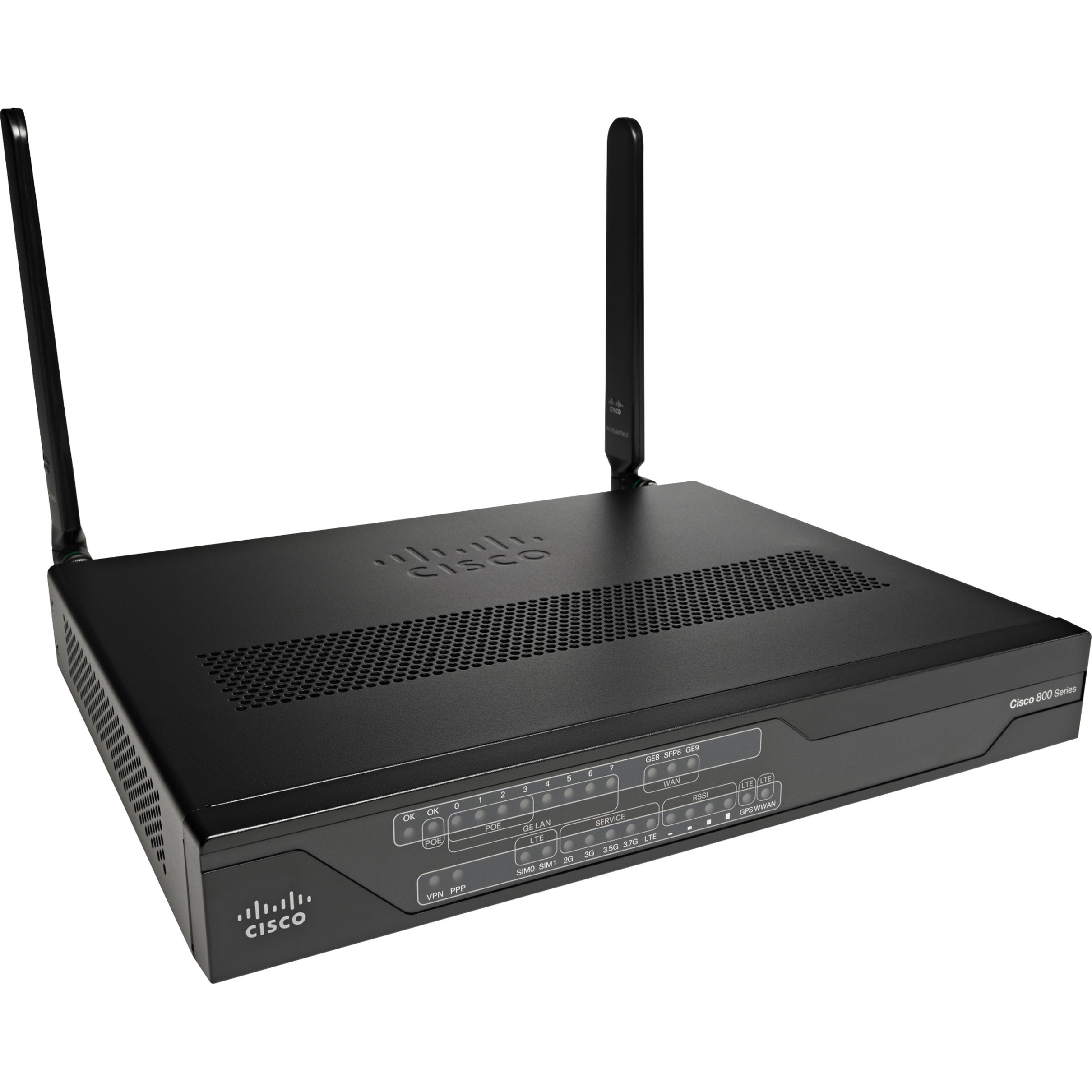 Cisco C899G-LTE Ethernet, Cellular Modem/Wireless Router - Refurbished - 4G - TD-SCDMA, LTE 700, LTE 850, LTE 900, LTE 1500, LTE 1800, LTE 2100, LTE 2600, LTE 1900, LTE 2300, LTE 2500, ... - LTE, UMTS