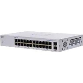 Cisco 110 CBS110-24T Ethernet Switch - 24 Ports - 2 Layer Supported - Modular - 2 SFP Slots - 16.34 W Power Consumption - Twisted Pair, Optical Fiber - Desktop, Wall Mountable, Rack-mountable