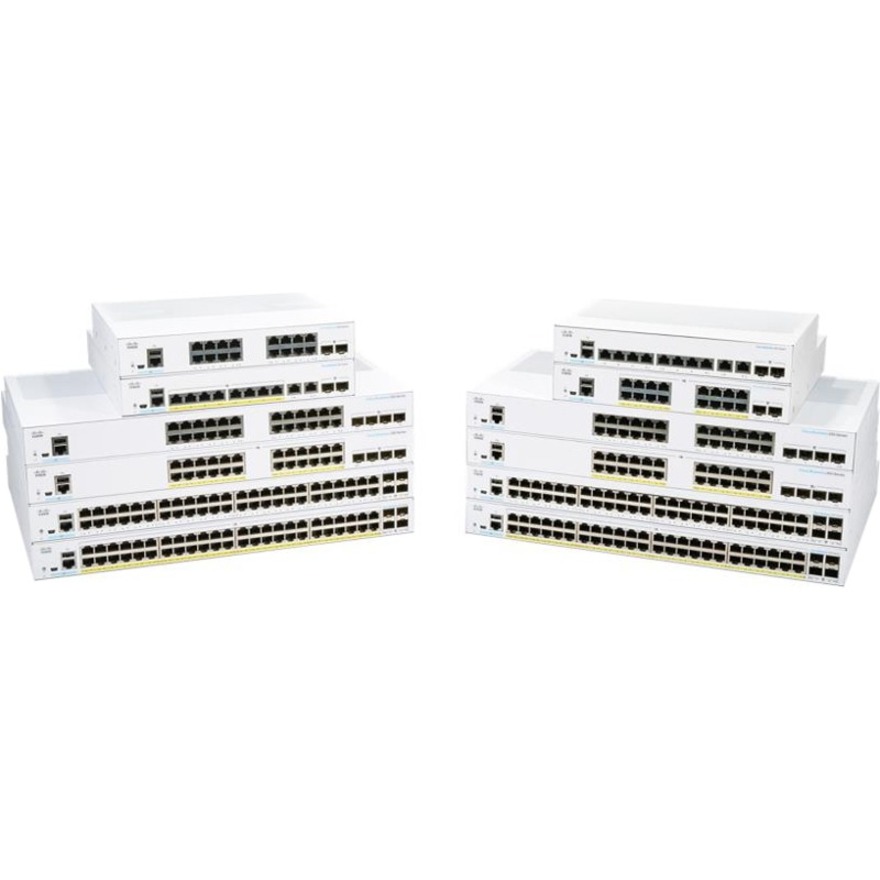 Cisco 350 CBS350-48FP-4G Ethernet Switch - 48 Ports - Manageable - 3 Layer Supported - Modular - 4 SFP Slots - 74.03 W Power Consumption - 740 W PoE Budget - Twisted Pair, Optical Fiber - PoE Ports - 