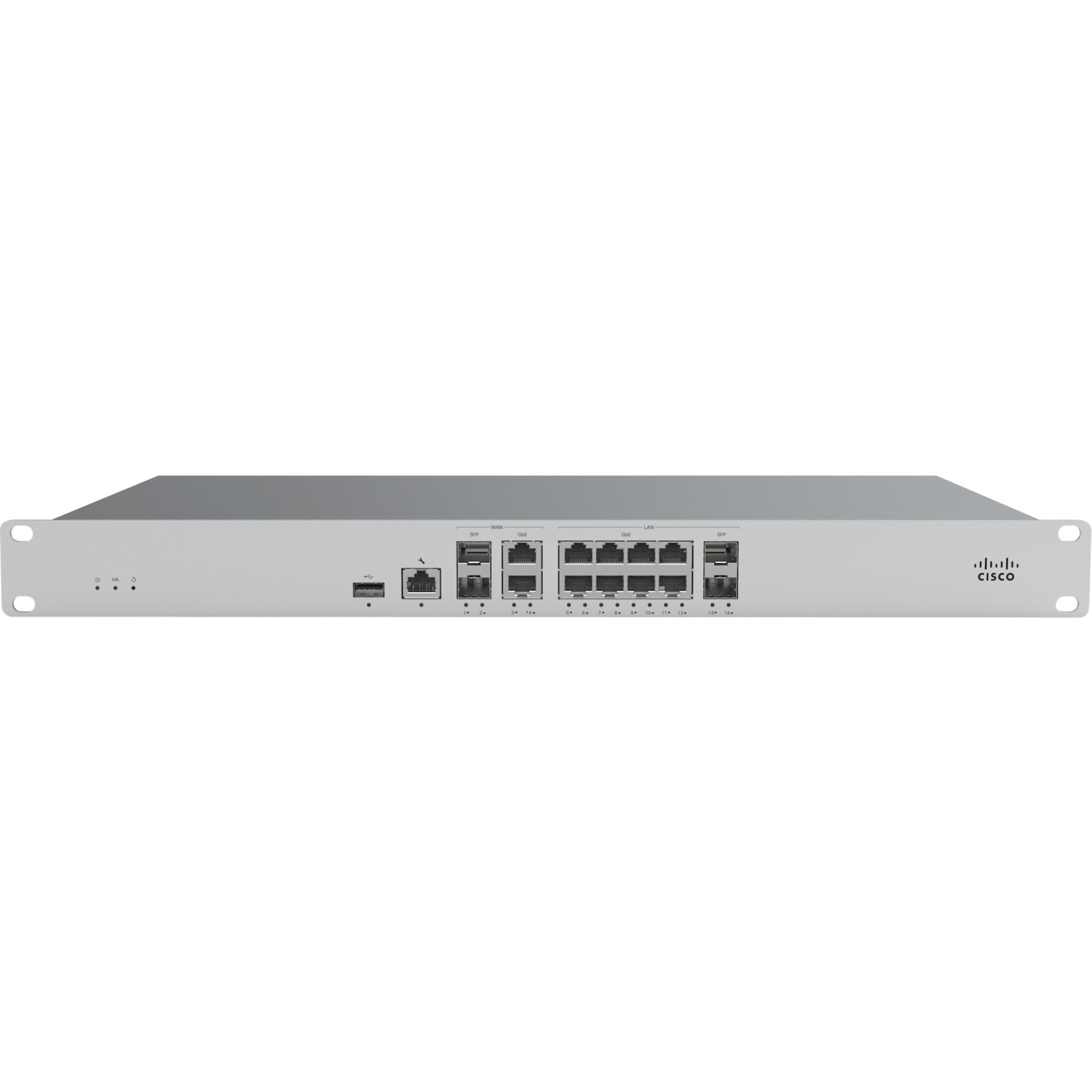 Cisco Meraki MX85 Network Security/Firewall Appliance - 10 Port - 1000Base-T, 1000Base-X - Gigabit Ethernet - 9 x RJ-45 - 4 Total Expansion Slots - 50 Hz, 60 Hz - 1U - Rack-mountable