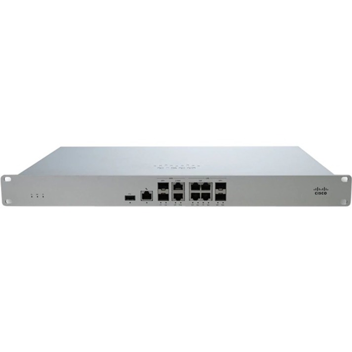 Cisco Meraki MX95 Network Security/Firewall Appliance - 6 Port - 2.5GBase-T, 10GBase-X - 10 Gigabit Ethernet - 5 x RJ-45 - 4 Total Expansion Slots - 50 Hz, 60 Hz - 1U - Rack-mountable