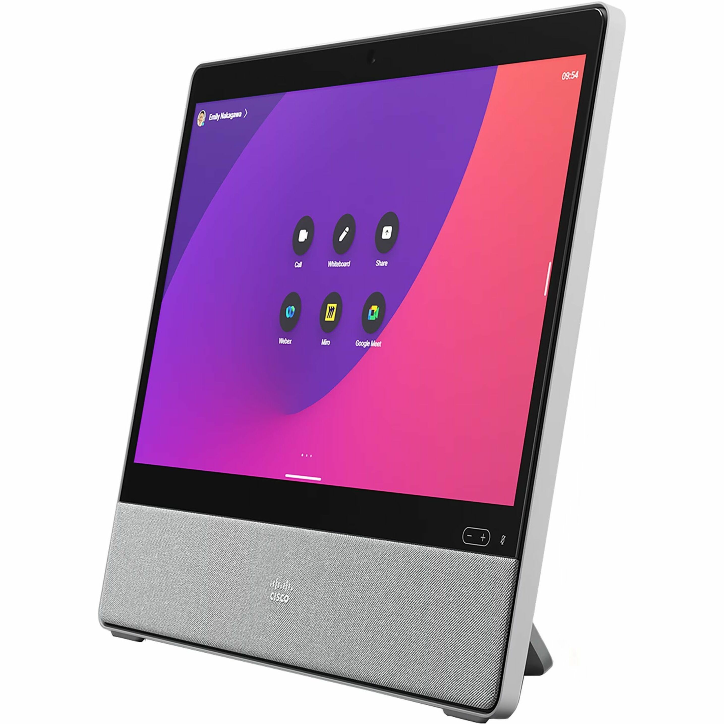 Webex Desk (First Light gray) - Upfront GPL - CMOS - 1920 x 1080 Video (Live) - 3840 x 2160 Video (Content) - SIP, H.323, H.239, H.235v3 - Full HD - 4K UHD - 60 fps - H.263, H.264 AVC - G.711, G.722, 