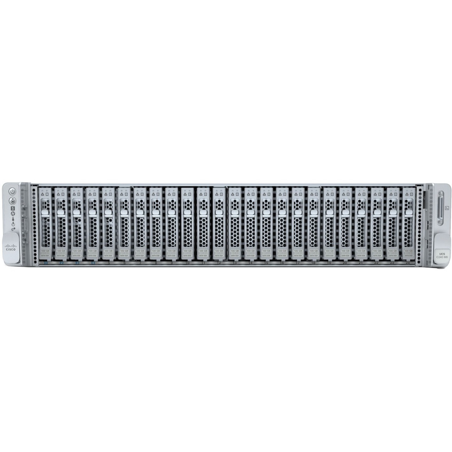 Cisco HyperFlex Server Barebone System - 2U Rack-mountable - 2 x Processor Support - Intel C621A Chip - 8 TB DDR4 SDRAM DDR4-3200/PC4-25600 Maximum RAM Support - 32 Total Memory Slots - 12Gb/s SAS RAI