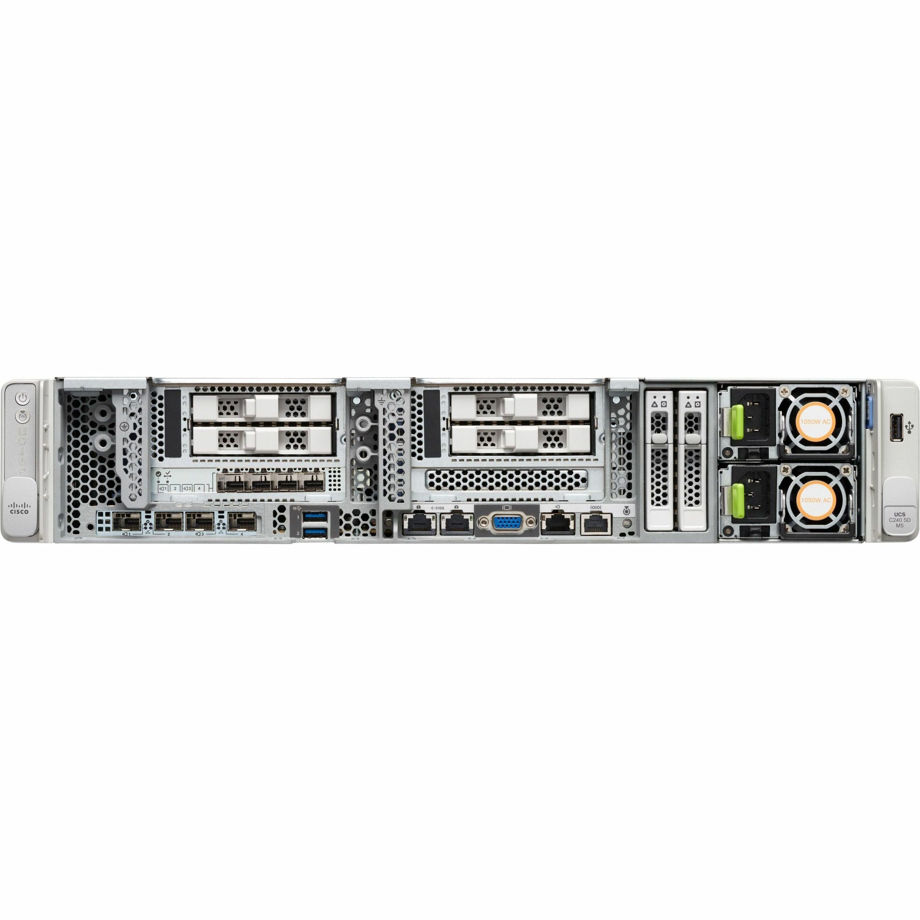Cisco HyperFlex Server Barebone System - 2U Rack-mountable - 2 x Processor Support - Intel C621 Chip - 3 TB DDR4 SDRAM DDR4-2933/PC4-23466 Maximum RAM Support - 24 Total Memory Slots - 12Gb/s SAS RAID
