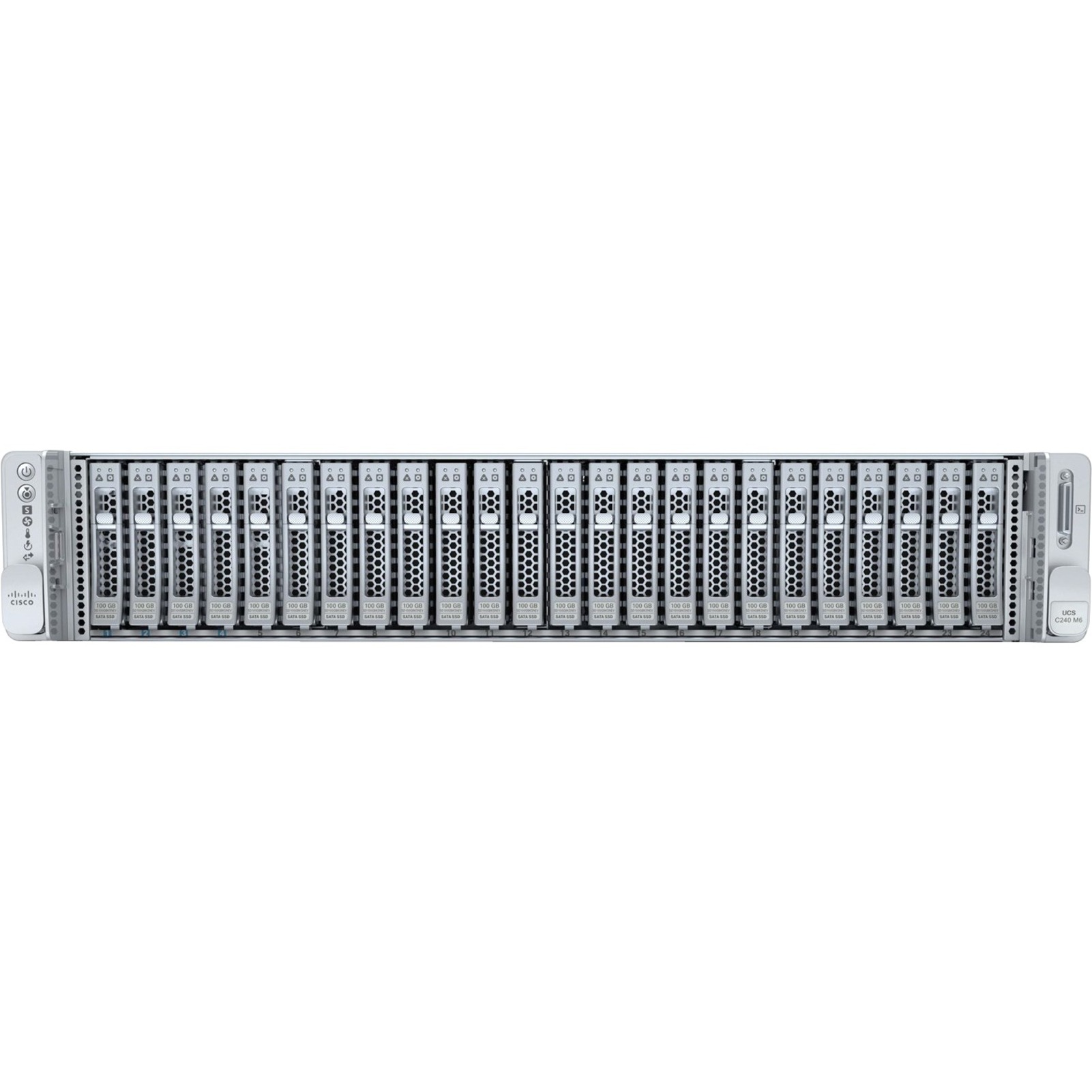 Cisco HyperFlex Server Barebone System - 2U Rack-mountable - 2 x Processor Support - Intel C621A Chip - 3 TB DDR4 SDRAM DDR4-3200/PC4-25600 Maximum RAM Support - 32 Total Memory Slots - Serial ATA/600