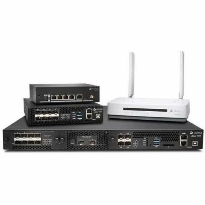 Cisco VEDGE-2000 AC Router Base Chassis - Refurbished - Management Port - 6 SFP (mini-GBIC) Slots - 8 GB - 10 Gigabit Ethernet - IEEE 802.1Q - 1U - Rack-mountable - 3 Year