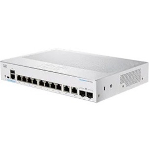 Cisco Business CBS350-8T-E-2G Ethernet Switch - 10 Ports - Manageable - Gigabit Ethernet - 10/100/1000Base-T, 1000Base-X - 3 Layer Supported - Modular - 2 SFP Slots - 12.56 W Power Consumption - Optic