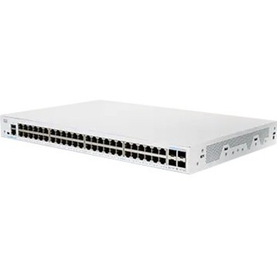 Cisco Business CBS350-48T-4X Ethernet Switch - 48 Ports - Manageable - 10 Gigabit Ethernet, Gigabit Ethernet - 10/100/1000Base-T, 10GBase-X - 3 Layer Supported - Modular - 51.01 W Power Consumption - 