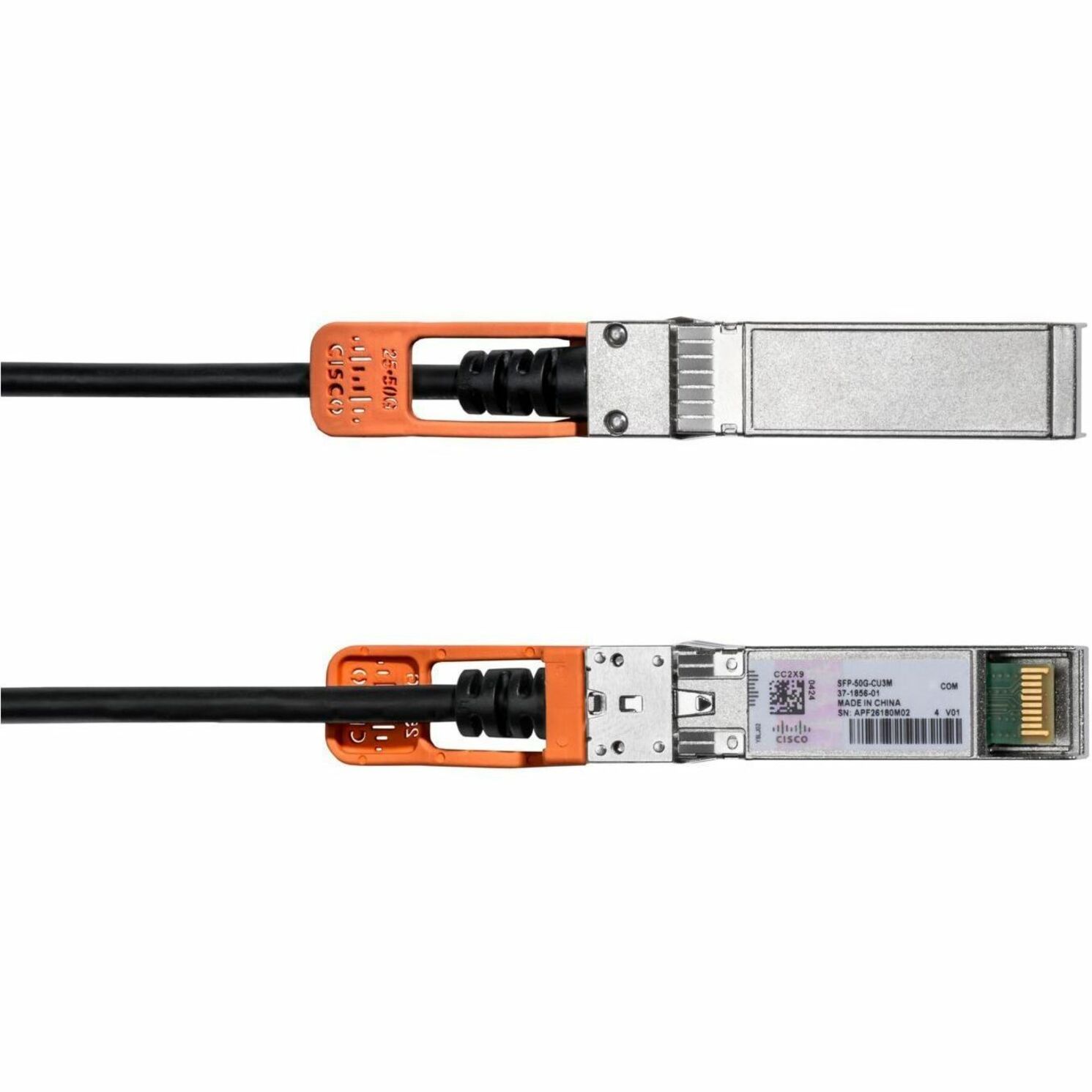 Cisco 25/50GBASE-CR1 SFP56 Copper Cable 3-meter, LSZH - 9.84 ft SFP56 Network Cable for Network Device, Module - 50 Gbit/s - LSZH