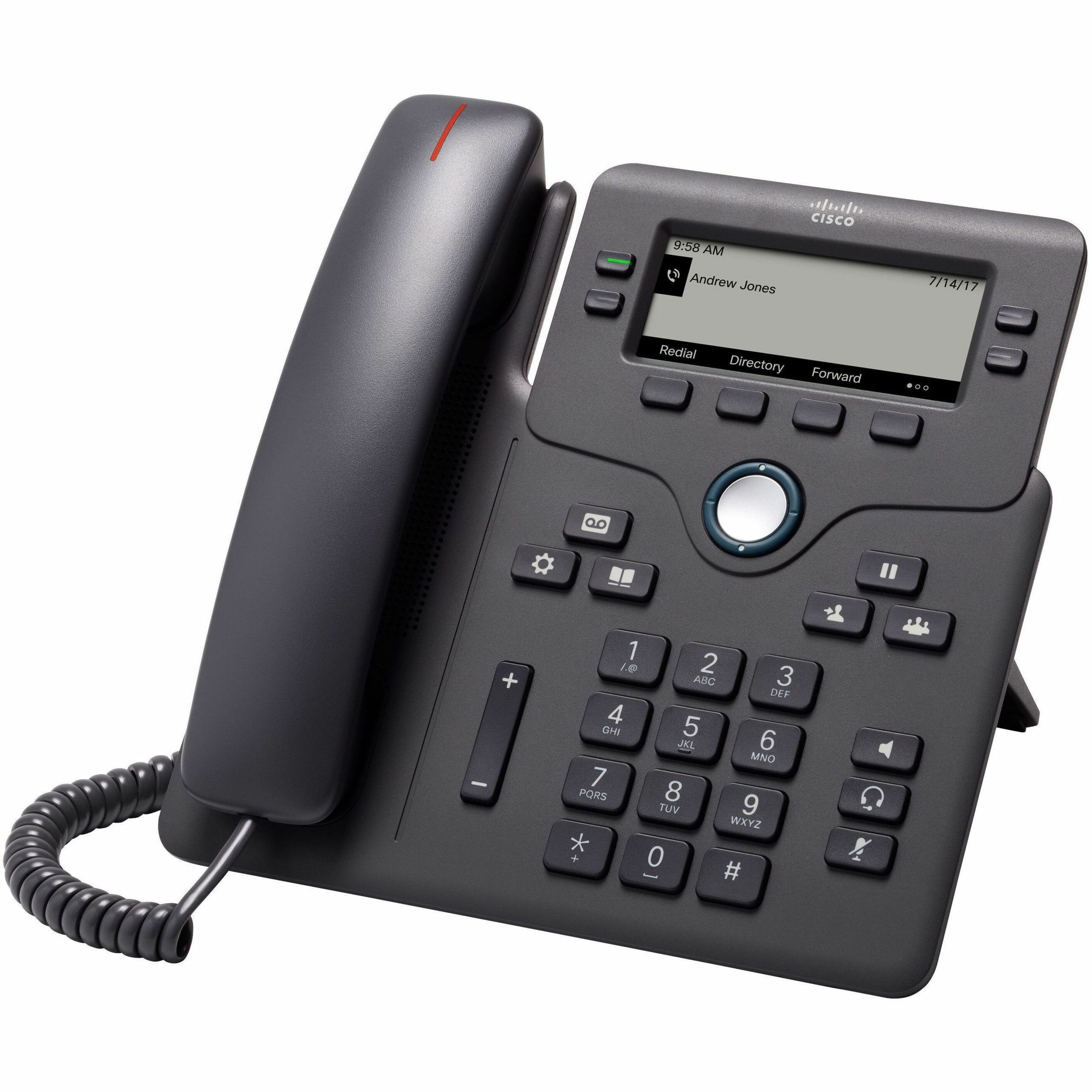 Cisco 6841 IP Phone - Refurbished - Corded - Corded - Wall Mountable - 4 x Total Line - VoIP - 2 x Network (RJ-45)