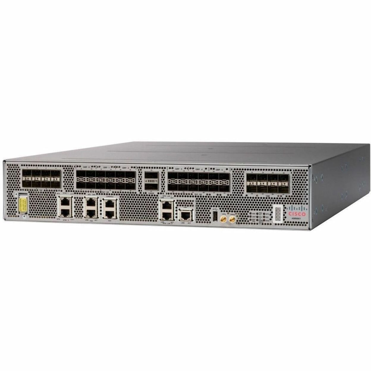 Cisco ASR 9901 Router - Refurbished - 42 Ports - Management Port - 42 - 100 Gigabit Ethernet - 2U - Rack-mountable