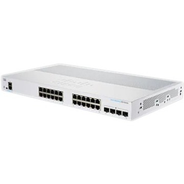 Cisco Business CBS250-24T-4X Ethernet Switch - 24 Ports - Manageable - Gigabit Ethernet, 10 Gigabit Ethernet - 10/100/1000Base-T, 10GBase-X - 3 Layer Supported - Modular - 27.54 W Power Consumption - 