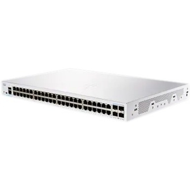 Cisco Business CBS250-48T-4X Ethernet Switch - 48 Ports - Manageable - Gigabit Ethernet, 10 Gigabit Ethernet - 10/100/1000Base-T, 10GBase-X - 3 Layer Supported - Modular - 51.01 W Power Consumption - 
