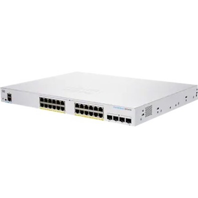 Cisco Business 350 CBS350-24FP-4X Ethernet Switch - 24 Ports - Manageable - Gigabit Ethernet, 10 Gigabit Ethernet - 1000Base-T, 10GBase-X - 3 Layer Supported - Modular - 47.14 W Power Consumption - 37