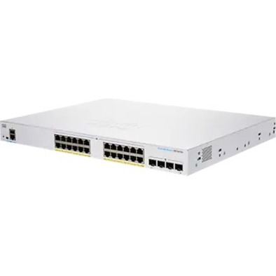 Cisco Business 350 CBS350-24P-4X Ethernet Switch - 24 Ports - Manageable - Gigabit Ethernet, 10 Gigabit Ethernet - 1000Base-T, 10GBase-X - 3 Layer Supported - Modular - 35.72 W Power Consumption - 195