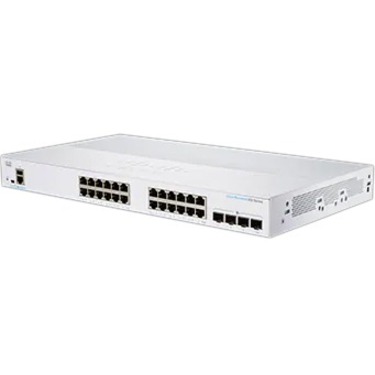 Cisco Business 350 CBS350-24T-4G Ethernet Switch - 24 Ports - Manageable - Gigabit Ethernet - 1000Base-T, 1000Base-X - 3 Layer Supported - Modular - 4 SFP Slots - 25.91 W Power Consumption - Optical F