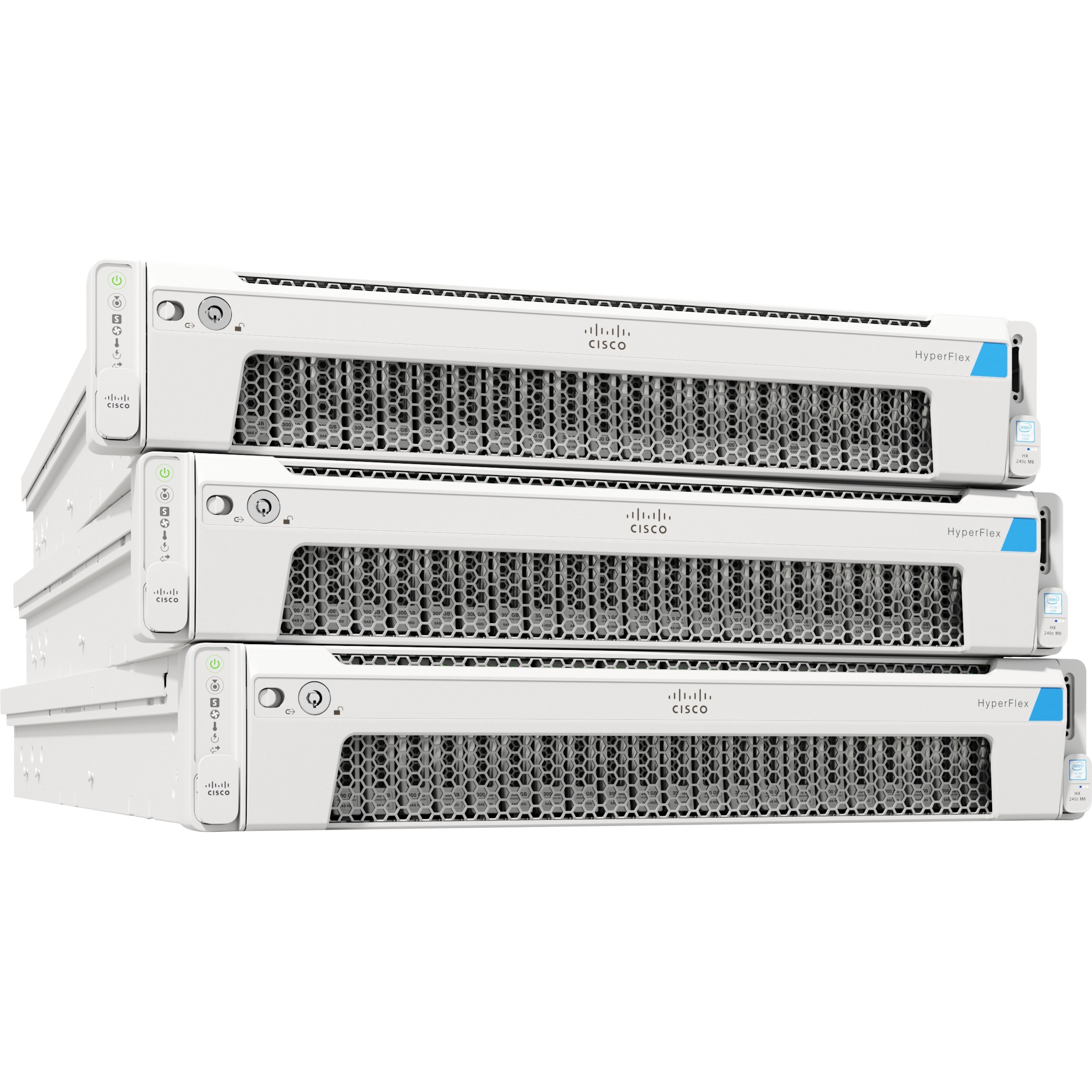 Cisco HyperFlex Server Barebone System - 2U Rack-mountable - 2 x Processor Support - Intel C621A Chip - 8 TB DDR4 SDRAM DDR4-3200/PC4-25600 Maximum RAM Support - 32 Total Memory Slots - 12Gb/s SAS RAI