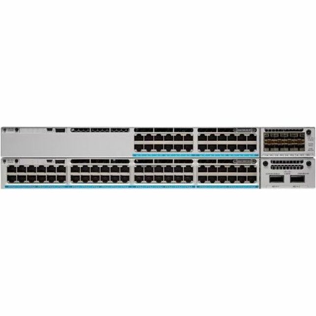 Cisco Catalyst C9300L-48UXG-4X Ethernet Switch - 48 Ports - Manageable - Gigabit Ethernet, 10 Gigabit Ethernet - 1000Base-T, 10GBase-X - Refurbished - 3 Layer Supported - Modular - 1100 W Power Consum
