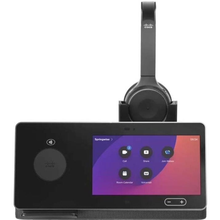 Cisco Webex Desk Hub in Platinum - 3840 x 2160 Video (Content) - H.264 - Point-to-Point - 4K UHD - H.263 - G.711, G.722, G.722.1, G.729, AAC-LD, Opus - 1 x Network (RJ-45) - 1 x HDMI Out - USB - Gigab